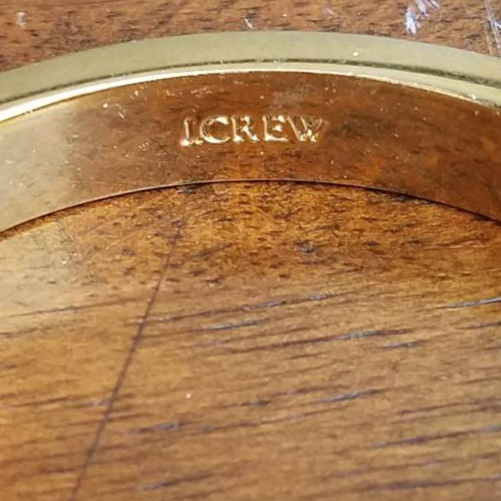 J Crew Cork Look Hinged Bangle It's bangle season!!!! - Picture 4 of 9